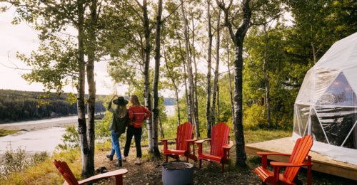 Glamping in Parkland County with Urban River Adventures
